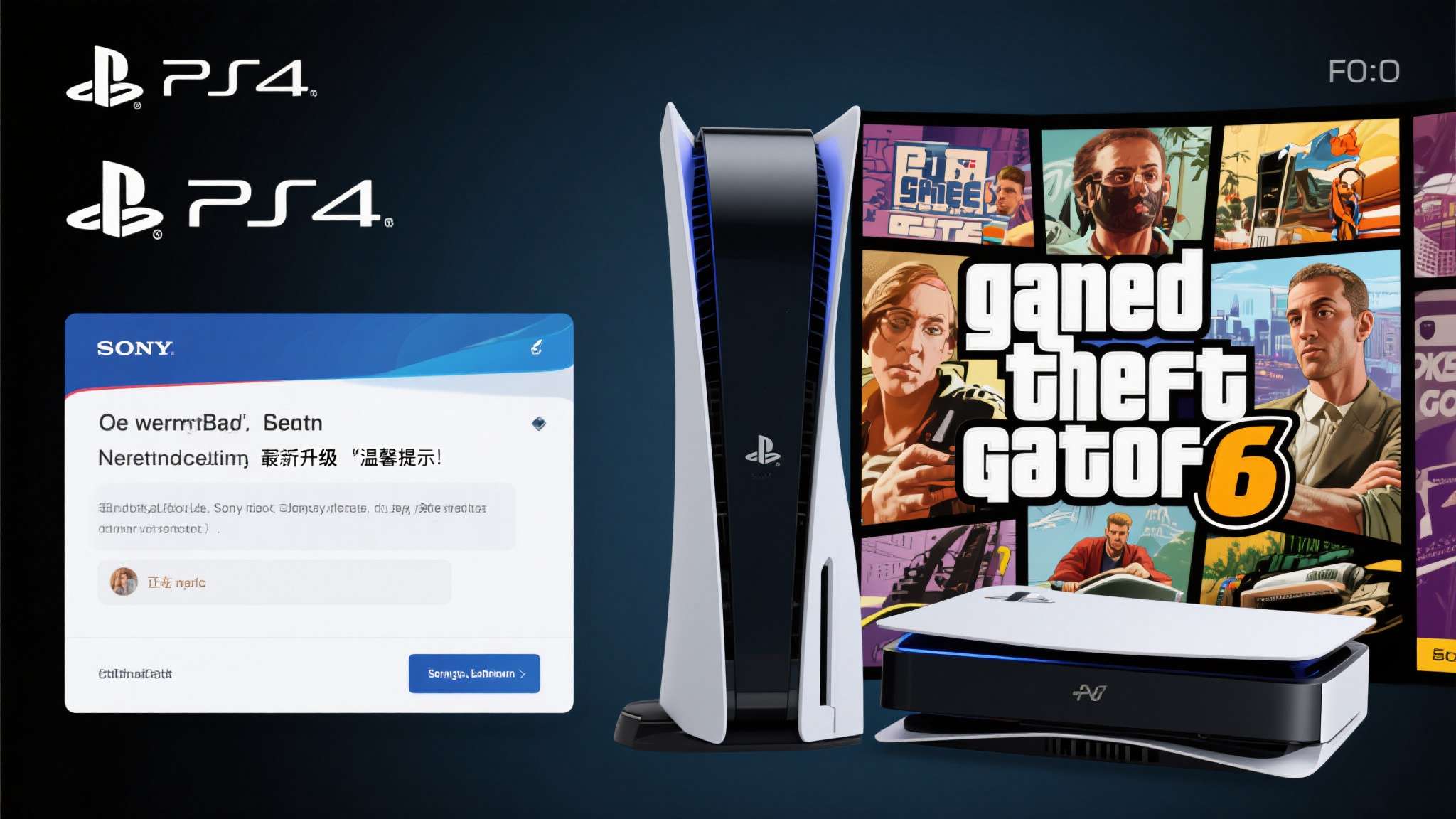 PS4玩家收到索尼邮件：玩《GTA6》建议其升级到PS5